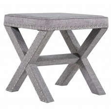 Grey Studded Ottoman (OT07)