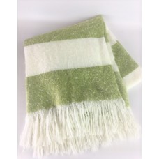 Green and White Throw (THR08)