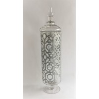 Tall Damask Glass Vase (VS29)